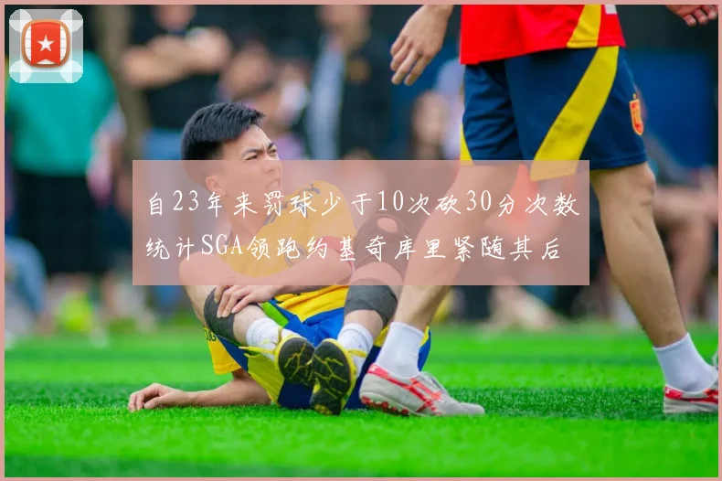 自23年来罚球少于10次砍30分次数统计SGA领跑约基奇库里紧随其后